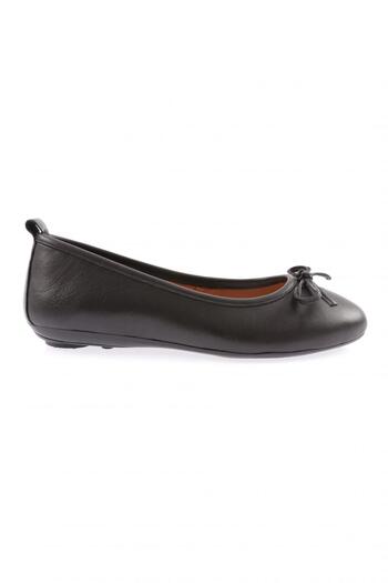 DGN 201-23y Women's Bow Detailed Zenne Ballet Flats