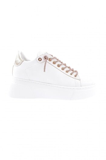 DGN Women's Thick Sole Silver Stone Lace-Up Sneakers Shoes White 15299653118