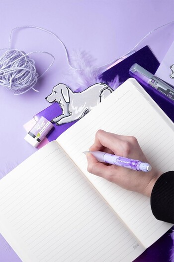 Serve Note 15x21cm 120yp Çizgili Desenli Defter Lavanta