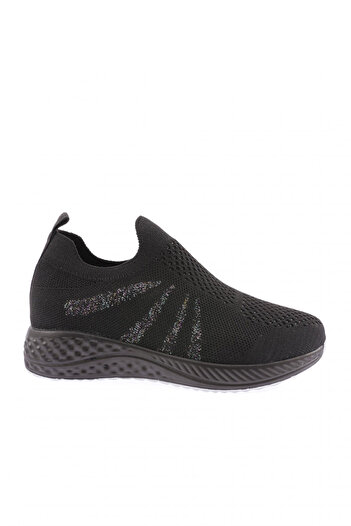 DGN 832-23Y Women's Laser Glitter Sneakers - Side Detailed Shoes