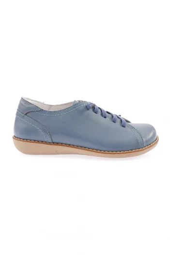 DGN Genuine Leather Women's Comfort Shoes - Denim Blue 553213171