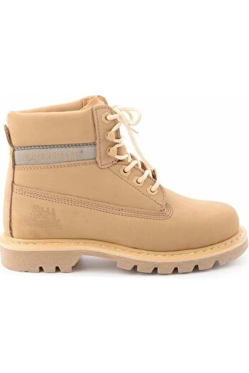 Caterpillar Caramel Δερμάτινες Γυναικείες Μπότες Bootie Cat 0111000101