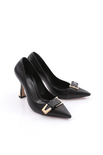 DGN Black Women's Heeled Shoes - 101373236