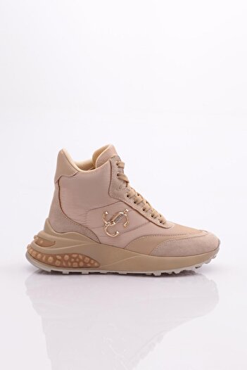DGN Patent Leather Brand Skin Color Women's Snow Boots - 16103363