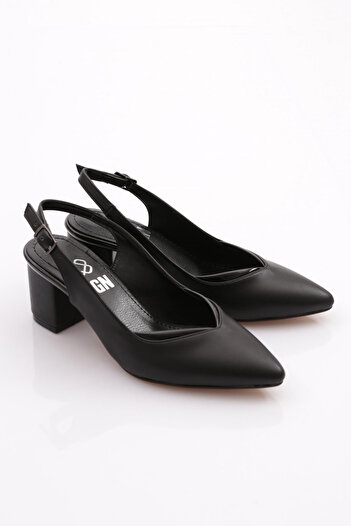 DGN K600 Women's Open Back Pointed Toe Heeled Shoes