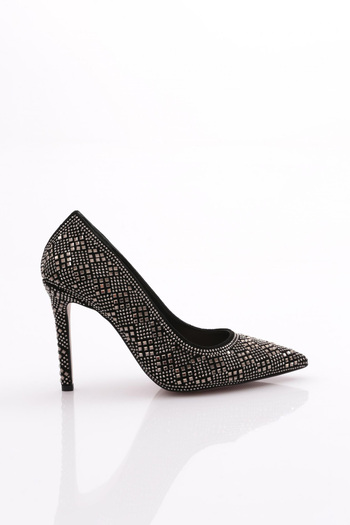 DGN Women's Stone Detailed Heeled Shoes