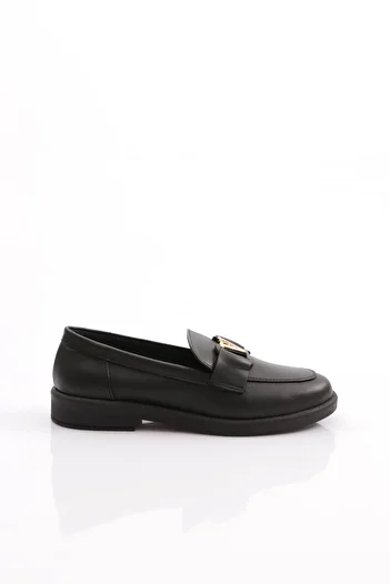 DGN V-Buckle Γυναικεία Loafer Παπούτσια Μαύρα Napa 35155353