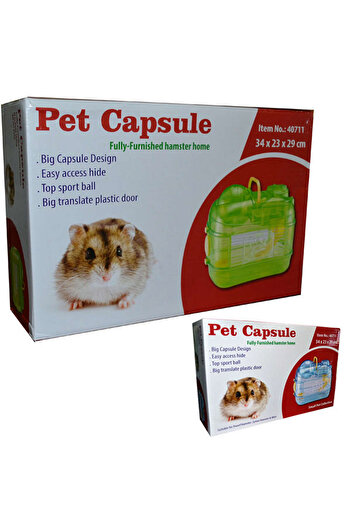 Qh Pet Cage قفص حيوانات أليفة من الأكريليك على شكل كبسولة من HN-SHOP