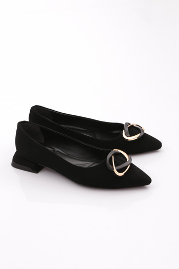 DGN 2873 Women's Buckle Ballerinas