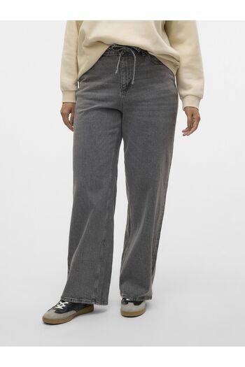 Veromoda Curve Weit geschnitten VMCTESSA Hohe Taille Weiter Beinschnitt Jeans