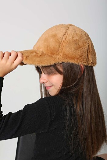 REMSA Rkş-Ç-06 Camel Kids Plush Cap Hat