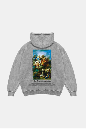 Sekizbiraltı Художня прохання з принтом Oversize Unisex Premium прати білий худі