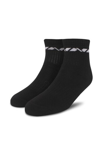 Nivia Cube Sports Ankle Length Socks (Black) | Cotton | Light Weight | Comfortable | Stylish