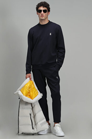 Lufian Oscar Erkek Sweatshirt Lacivert