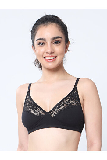 Envie By Styli Lace Detail Low Back T-shirt Bra