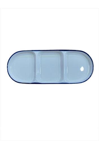 AROW Porcelain 3 Compartment Presentation Bowl Snack Bowl 26X10Cm Tr3436
