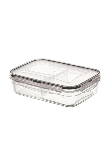 AlbiShoes 1 Liter Food Storage Container with 3 Compartments and Lockable Lid LC-510