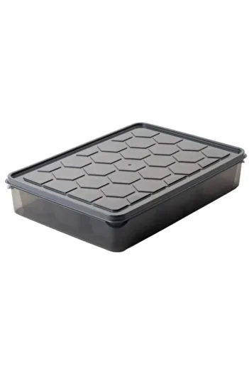 Realwest 8 Pieces 7 Compartment Multi Storage Set with Lid Breakfast Transparent