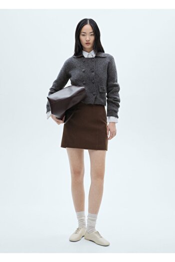 MANGO Woman Double-breasted knitwear jacket