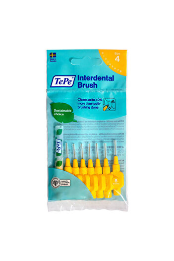 TePe Interface Brush 0.7 mm Yellow 8 Pack