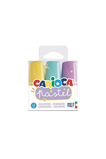 CARIOCA Pastel MInI 3-pIece MarkIng Pen Set
