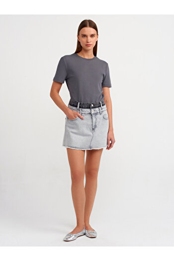 Dilvin 31069 T-shirt Cotton Crew Neck