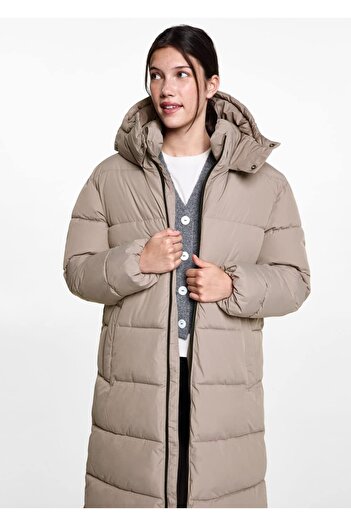 Mango Teen Quilted long anorak