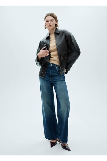 MANGO Woman Boat Neck Thin Knitwear Sweater