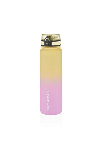Uzspace Large Size 1000ml Motivational Water Bottle Double Color Softtouch Tritan Water Bottle