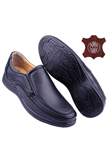 DETECTOR Genuine Leather Ultra Comfortable Orthopedic Men's Shoes - Gel Sole KRZ2004