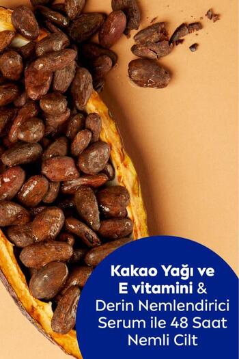 NIVEA Cocoa Butter El Ve Vücut Bakım Kremi 400ml, 48 Saat Nemlendirici Serum, E Vitamini, Kakao Yağı