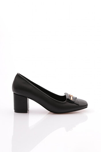 DGN Black Women's Heeled Shoes - 7962621