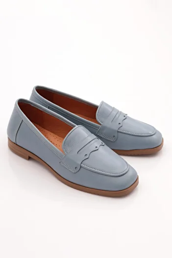 DGN Blue Ballerina Blunt Toe Shaped Women's Shoes 12132110