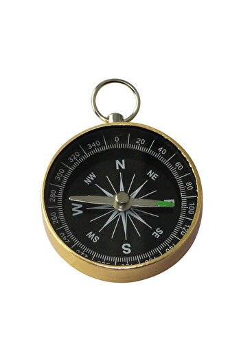 Skygo Gold Colored Mini Stainless Aluminum Compass - G44-2b
