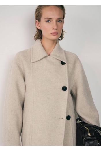 MANGO Woman Double-breasted wool coat