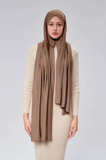 Sonbaharmoda Γυναικείο χτενισμένο βαμβακερό σάλι χιτζάμπ έτοιμο Πρακτικό κουμπωτό μπορεί να φορεθεί εύκολα Μακρύ βαμβακερό σάλι τεσσάρων εποχών