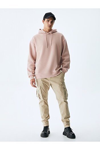 Ltb Kapüşonlu Lila Sweatshırt
