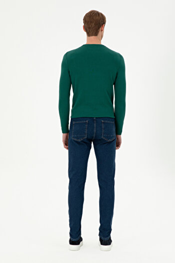 U.S. Polo Assn. Erkek Mavi Slim Fit Jean Pantolon 50296850-DN0022