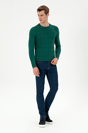 U.S. Polo Assn. Erkek Mavi Slim Fit Jean Pantolon 50296850-DN0022