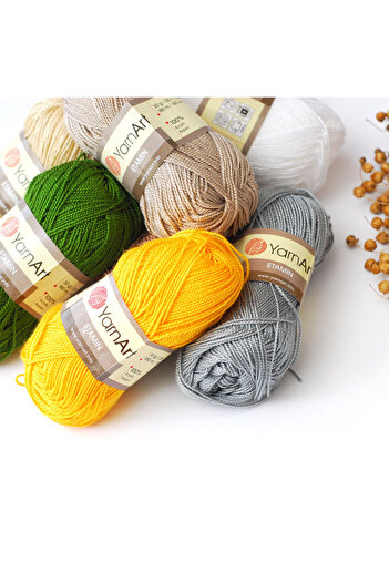 Bimotif Yarnart Etamine Thread, Autumn 421 White