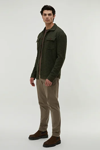 Mudo Regular Fit Textured Shirt Jacket
