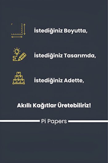 Pi Papers Yeni Müfredata Uygun Kılavuz Çizgili Yazı Tahtası, Yapışkansız Tutunan Sihirli Akıllı Kağıt Tahta