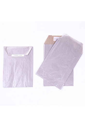 Bimotif Клейка кришка подарункова коробка 10 штук срібна 15x4x21,5 см