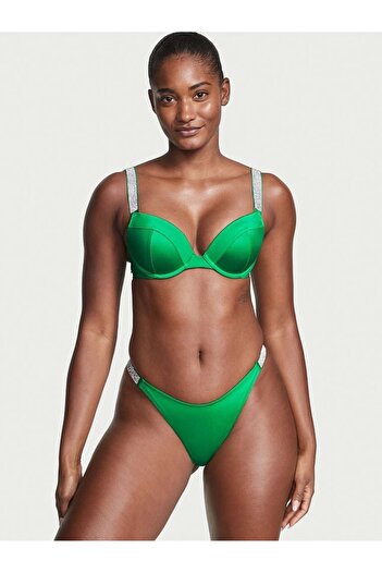 Victoria's Secret Işıltılı Askılı Sexy Tee Push-Up Bikini Üstü
