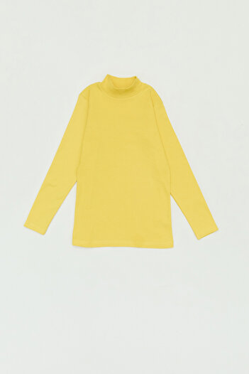 Fulla Moda Basic Dik Yaka Kız Çocuk Body