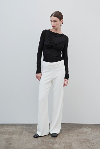 VATKALI High Waist Straight Cut Trousers