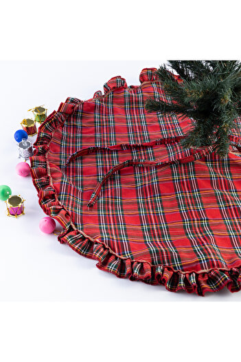 Bimotif Cotton Fabric Christmas Special Pine Tree Cover, 90 cm