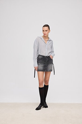 VATKALI Denim Mini Skirt - Designer