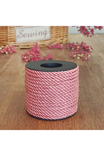 Bimotif Dried Rose cord ribbon, 4 mm 5 meters