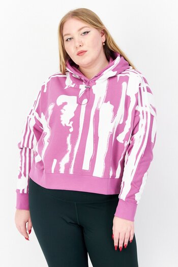 adidas Women Plus Size Outdoor Sports Hoodie, Purple